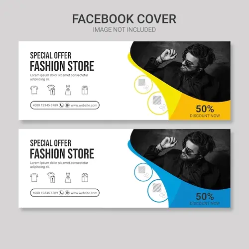 Fashion facebook cover template
