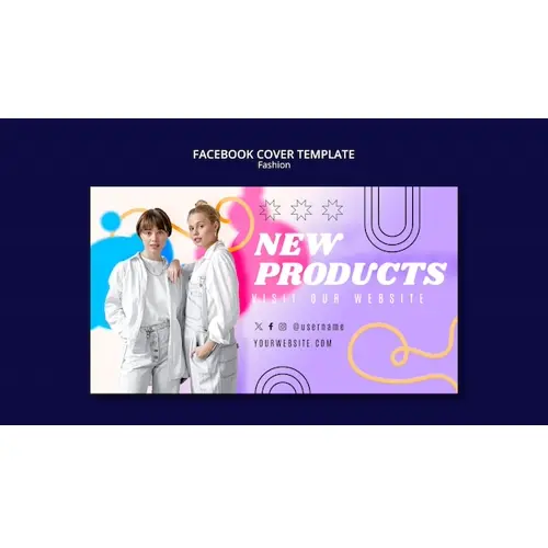 Fashion new collection facebook cover template