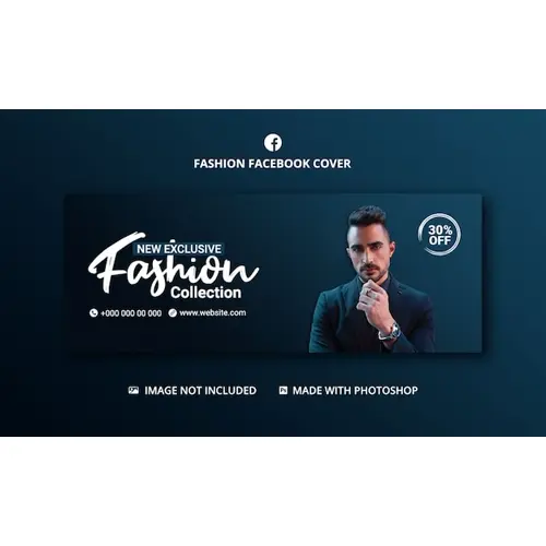 Fashion sale Facebook cover banner template