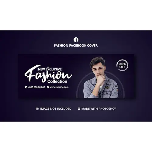 Fashion sale facebook cover banner template