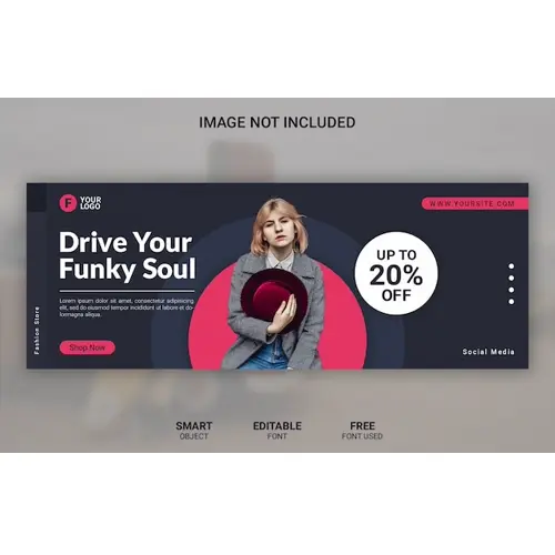 Fashion sale facebook cover banner