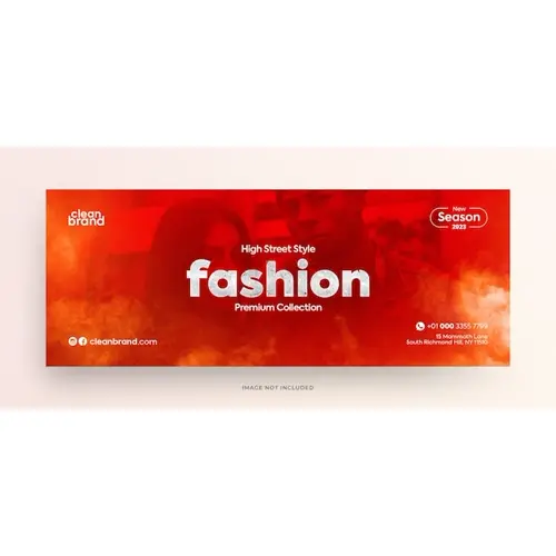 Fashion sale facebook cover social media post or web banner design template