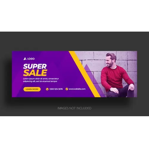 Fashion sale facebook cover template