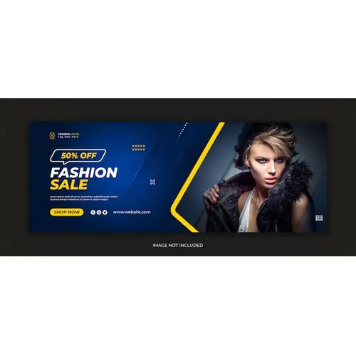 Fashion sale facebook cover template