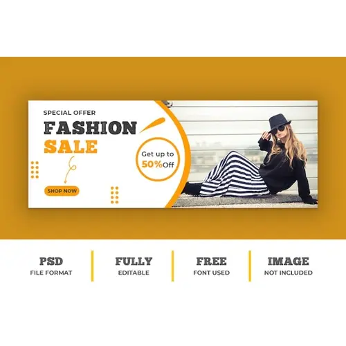 Fashion Sale Facebook Cover and Web Banner Template
