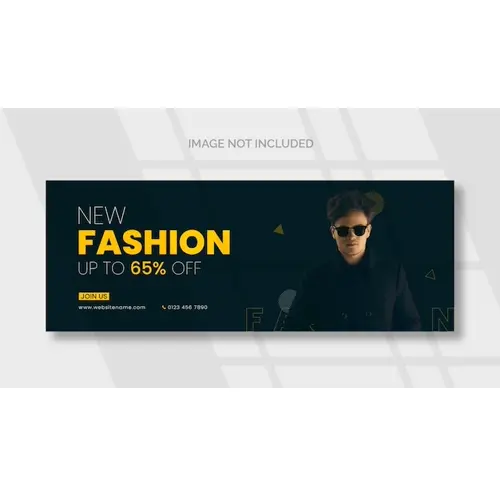 Fashion sale Facebook social media banner template