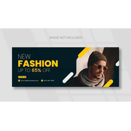 Fashion sale facebook social media banner template