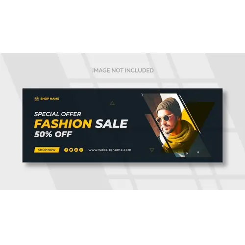 Fashion sale Facebook  social media template