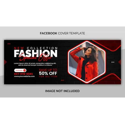 Fashion sale facebook social media template