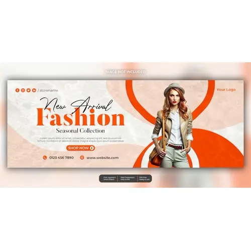 Fashion sale facebook social media template