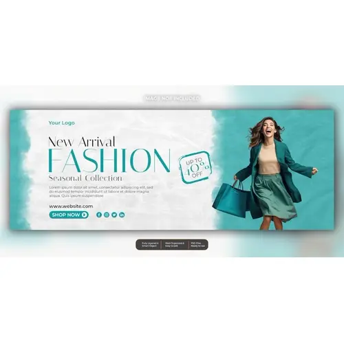 Fashion sale facebook social media template
