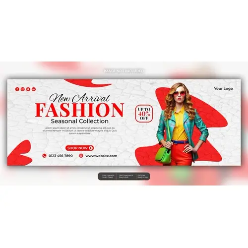 Fashion sale facebook social media template