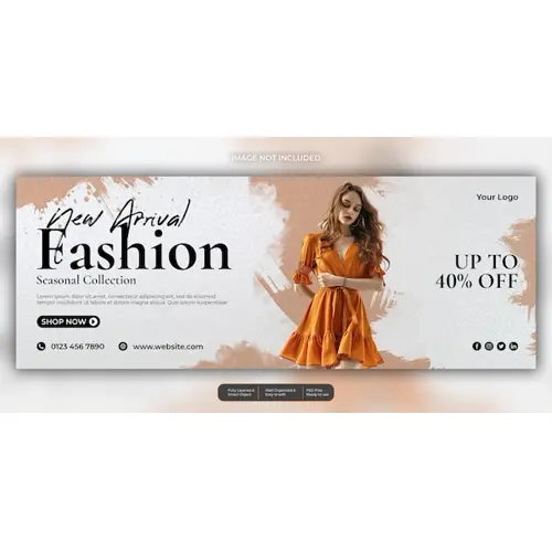 Fashion sale facebook social media template
