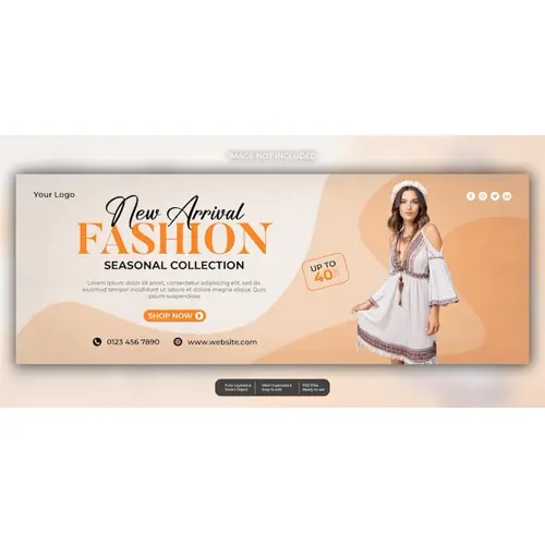 Fashion sale facebook social media template