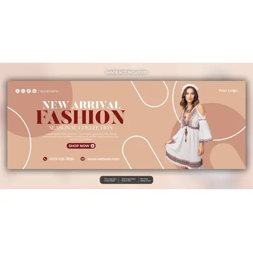Fashion sale facebook social media template