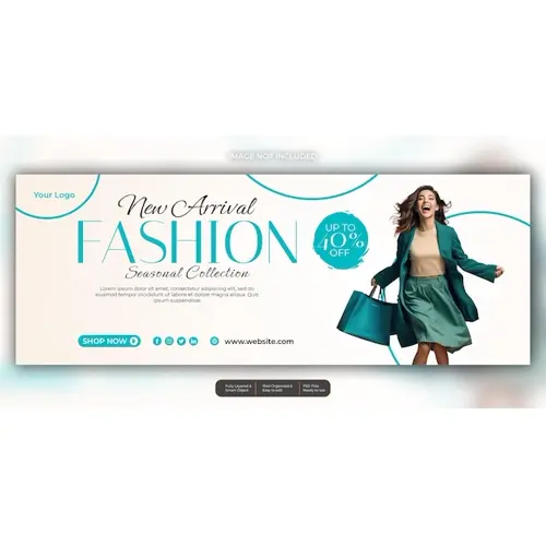 Fashion sale facebook social media template