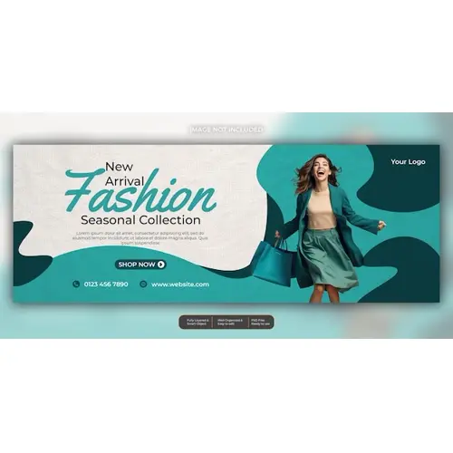 Fashion sale facebook social media template