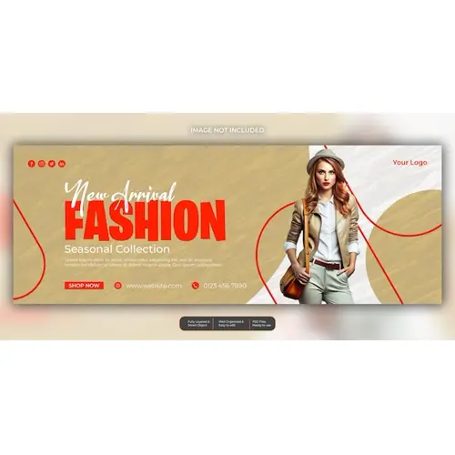 Fashion sale facebook social media template