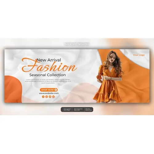 Fashion sale facebook social media template