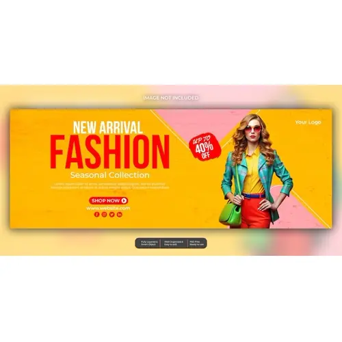 Fashion sale facebook social media template