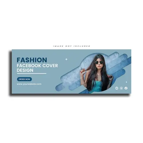 Fashion sale social media facebook cover banner template design