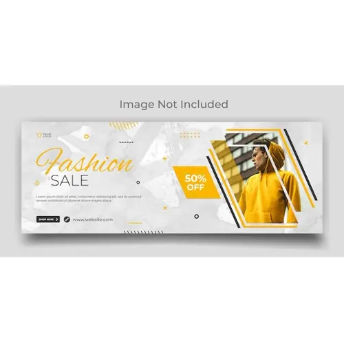 Fashion sale social media facebook and web cover template