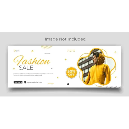 Fashion sale social media facebook and web cover template