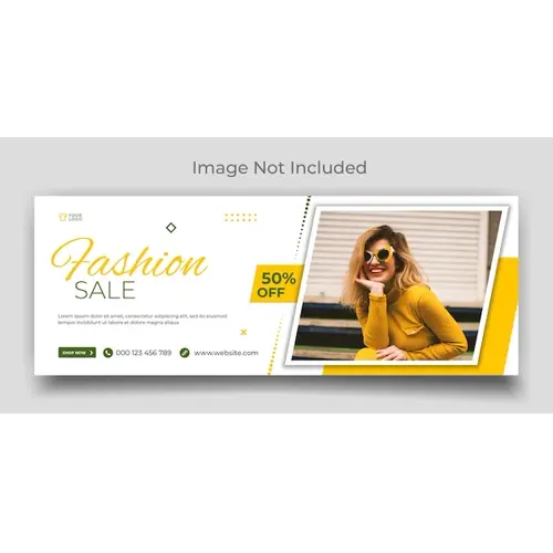 Fashion sale social media facebook and web cover template