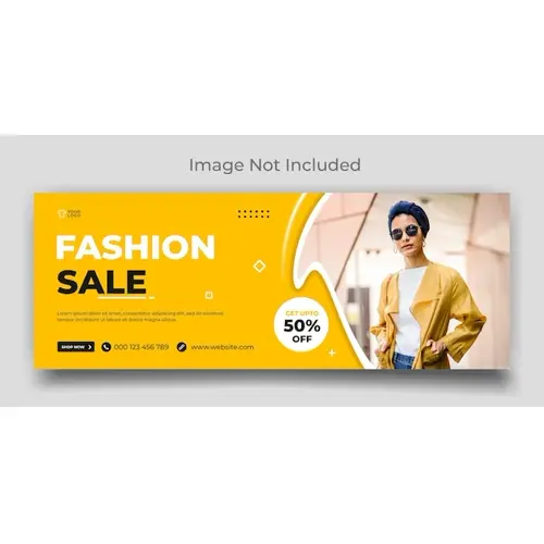 Fashion sale social media facebook and web cover template