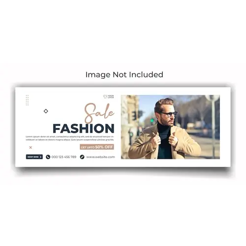 Fashion sale social media facebook and web cover template