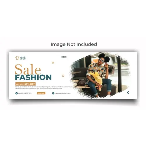 Fashion sale social media facebook and web cover template