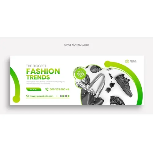 Fashion trends facebook cover banner