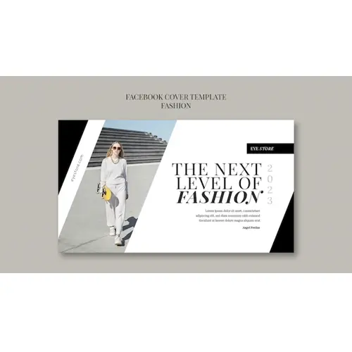 Fashion trends facebook cover template