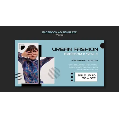 Fashion trends facebook template