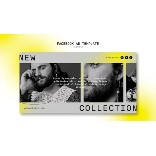 Fashion trends facebook template