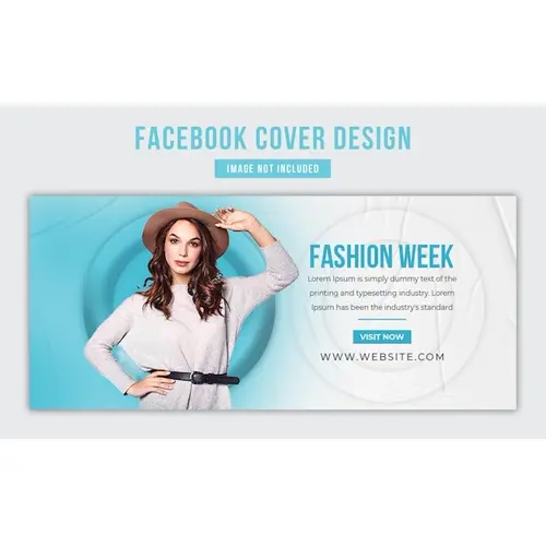 Fashion week fashion sale mega offers Facebook cover design