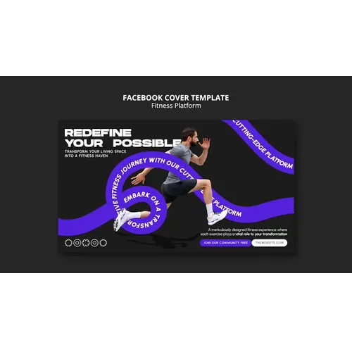 Fitness facebook cover template