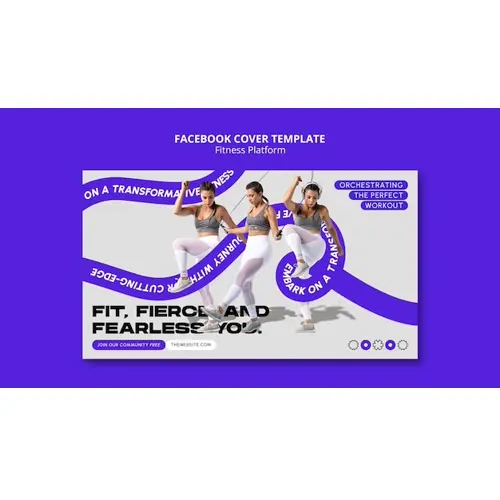 Fitness facebook cover template