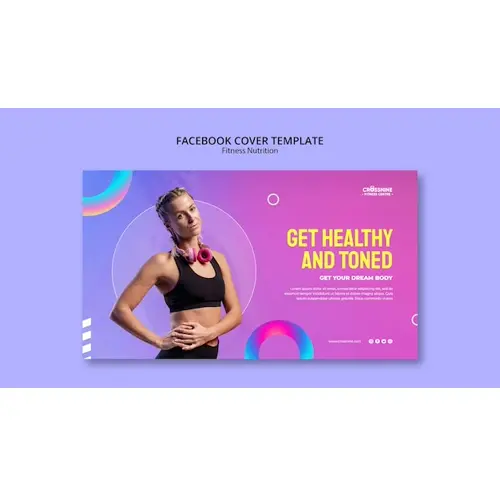 Fitness nutrition facebook cover