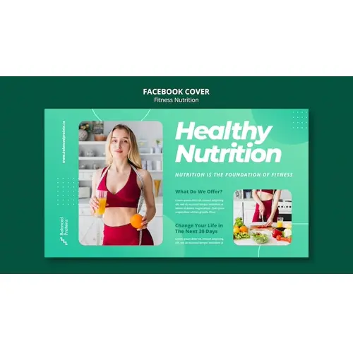Fitness nutrition facebook cover