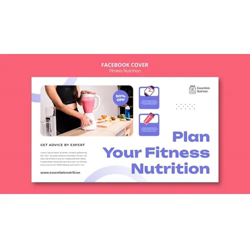 Fitness nutrition facebook cover