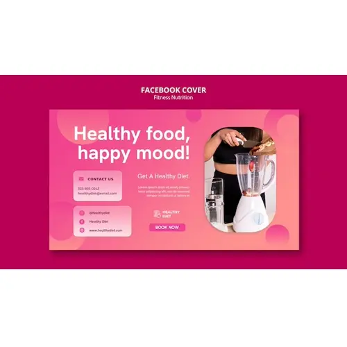 Fitness nutrition facebook cover