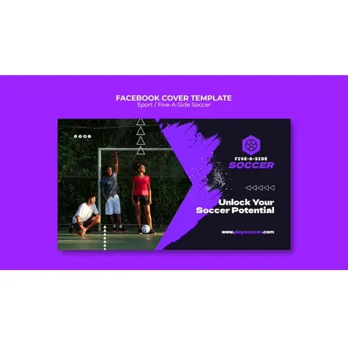 Flat design sport concept  facebook cover