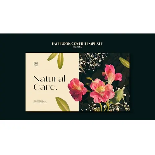 Floral beauty concept facebook cover