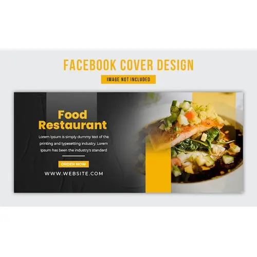 Food restaurantfood sale promotional Facebook cover design