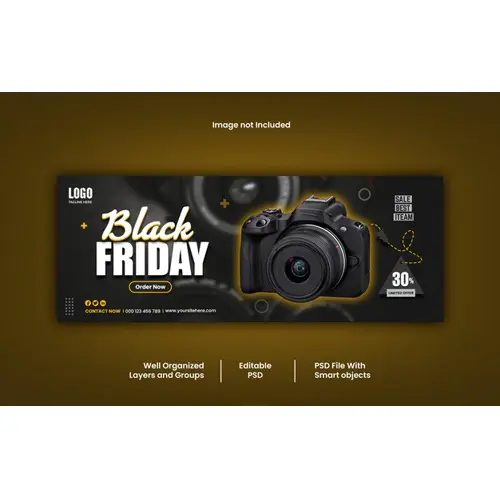 Free PSD Black friday facebook cover banner template