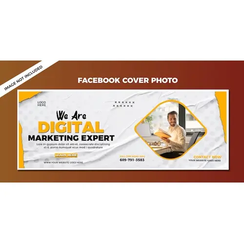 Free PSD digital marketing facebook cover banner or banner template