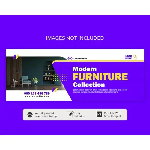 Furniture Facebook Cover Banner Social media Template