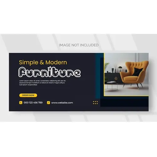Furniture facebook cover page template