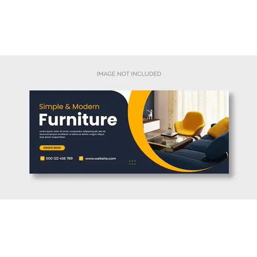 Furniture Facebook cover page template